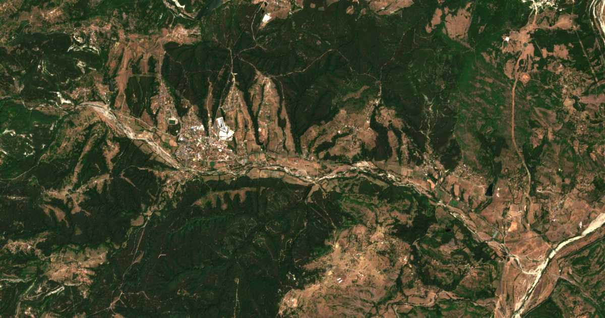 Carte satellite de Chakaltsi