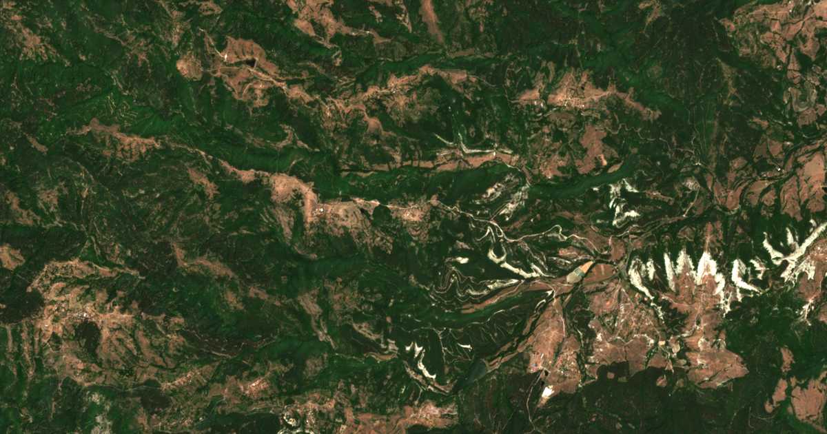 Carte satellite de Kamenyane