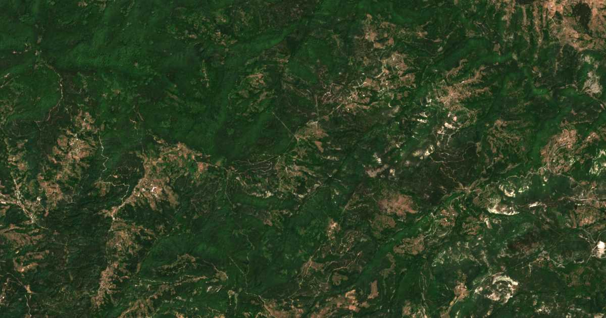 Carte satellite de Kontil