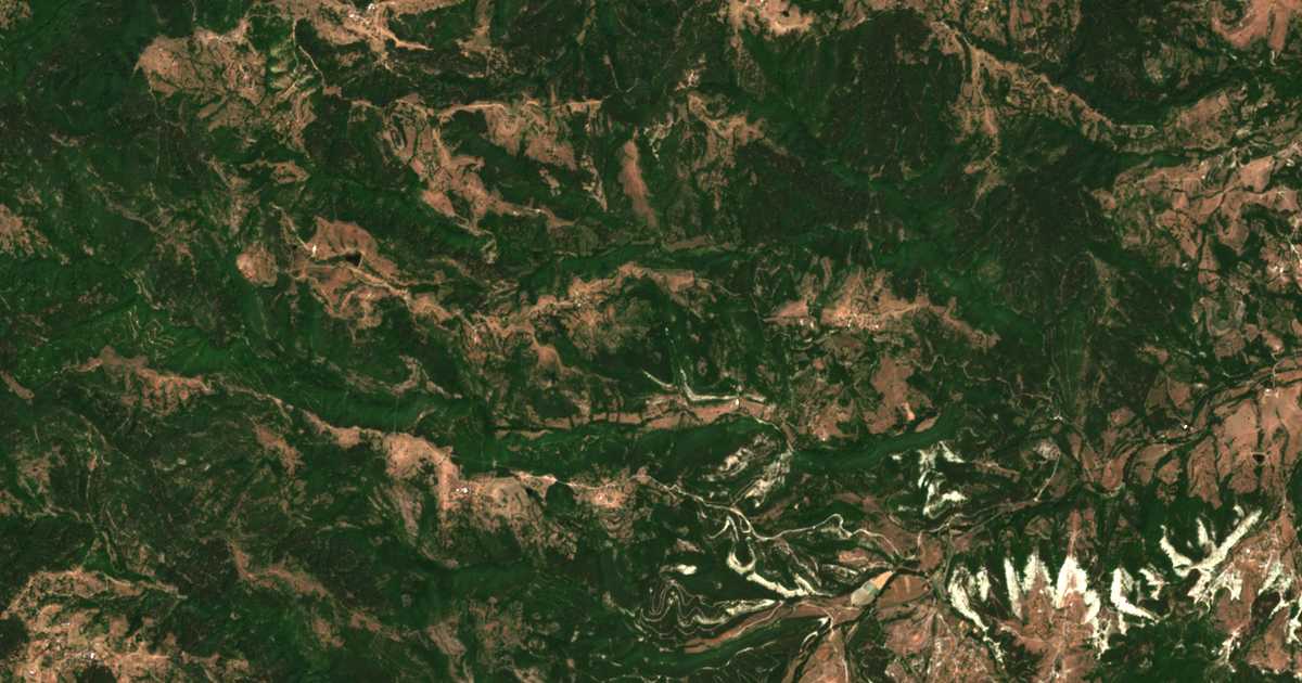 Carte satellite de Kuptsite