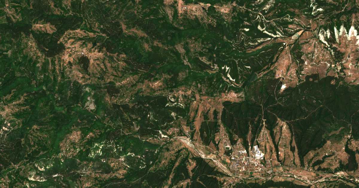 Carte satellite de Paprat
