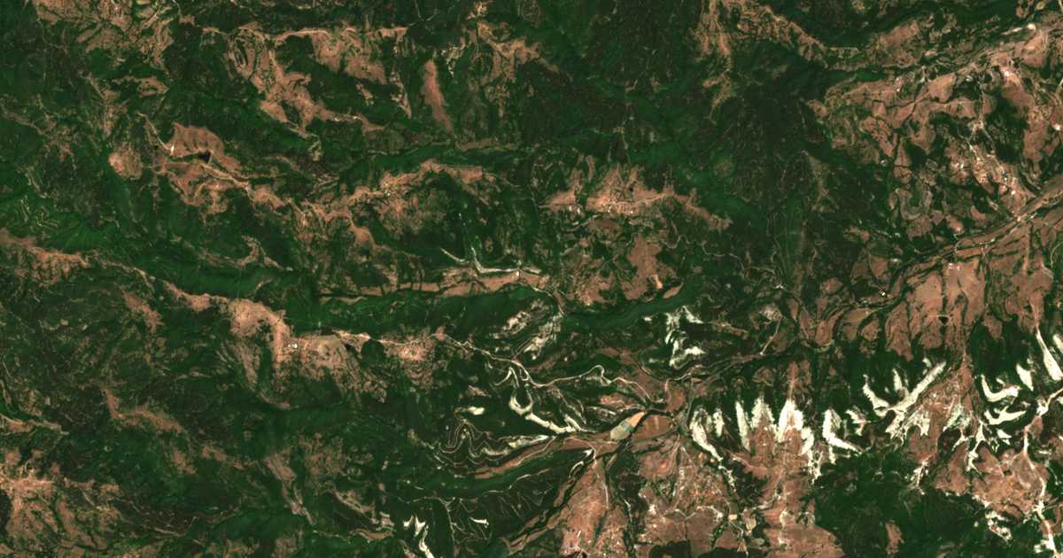 Carte satellite de Potoche