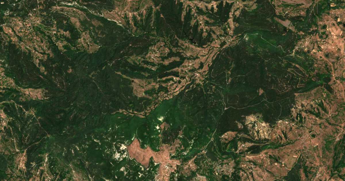 Carte satellite de Ridino