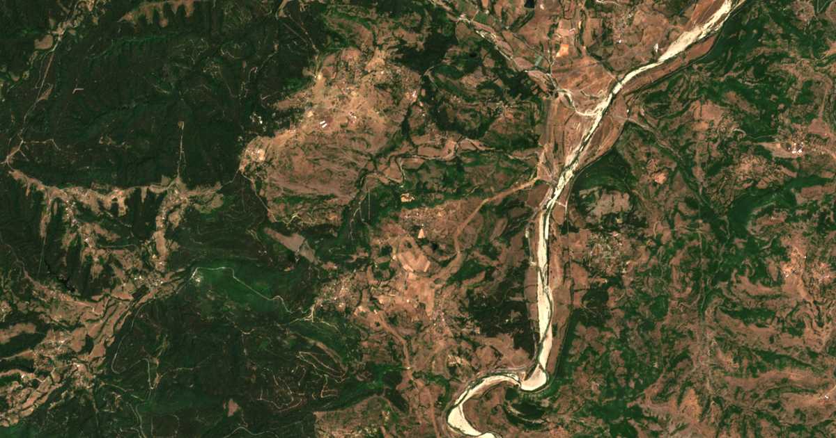 Carte satellite de Rogozari