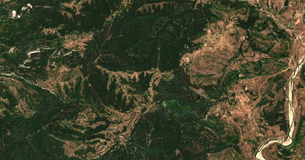 Carte satellite de Skalina
