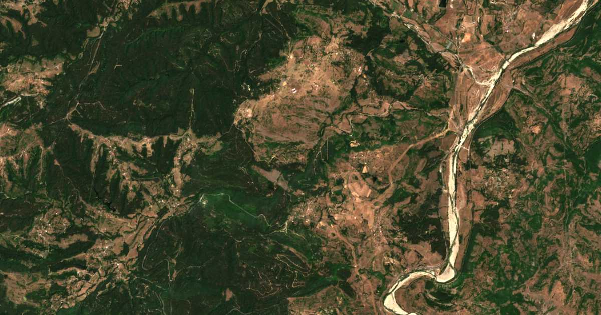Carte satellite de Zhulti rid