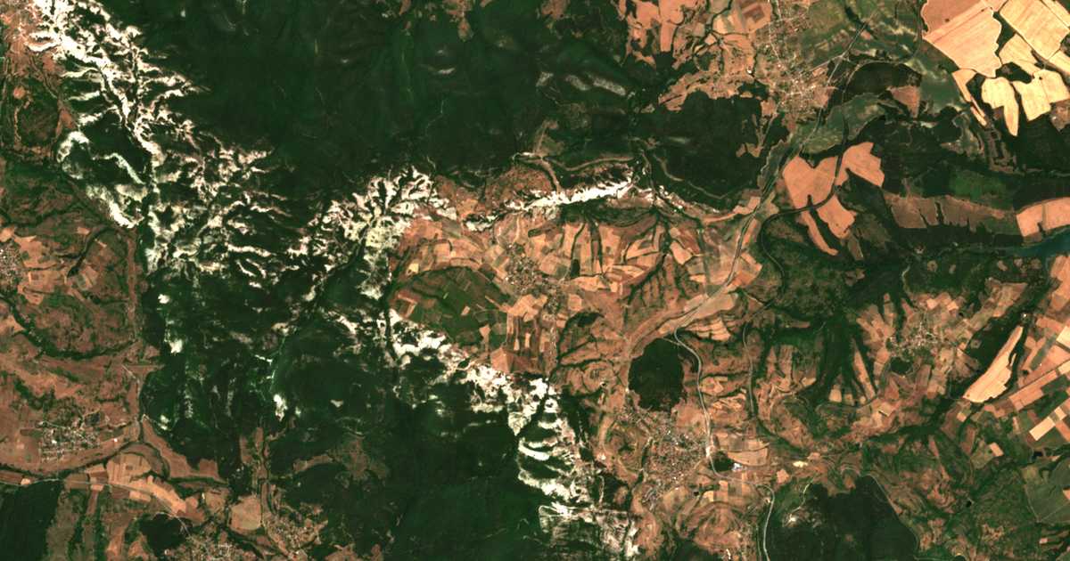 Carte satellite de Chereshitsa