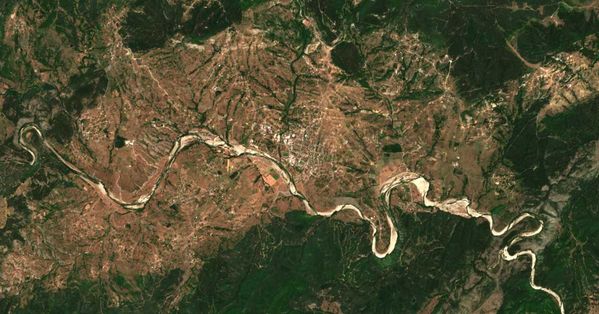 Carte satellite de Benkovski