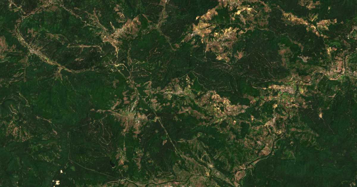 Carte satellite de Kran