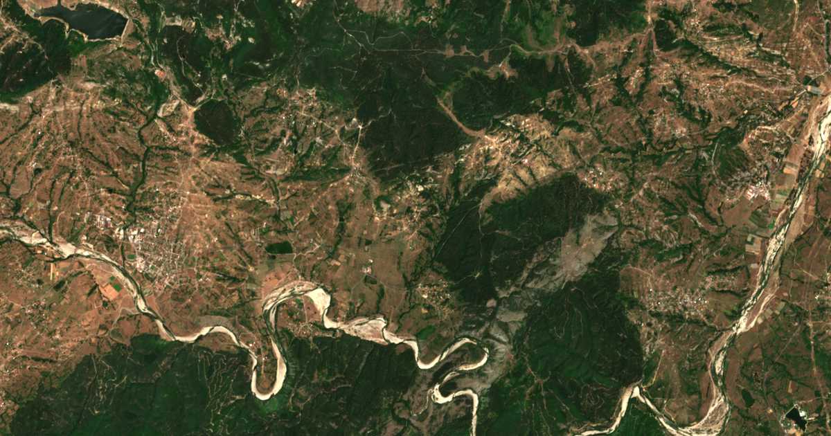Carte satellite de Medevtsi