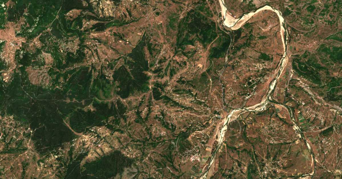 Carte satellite de Metlichina