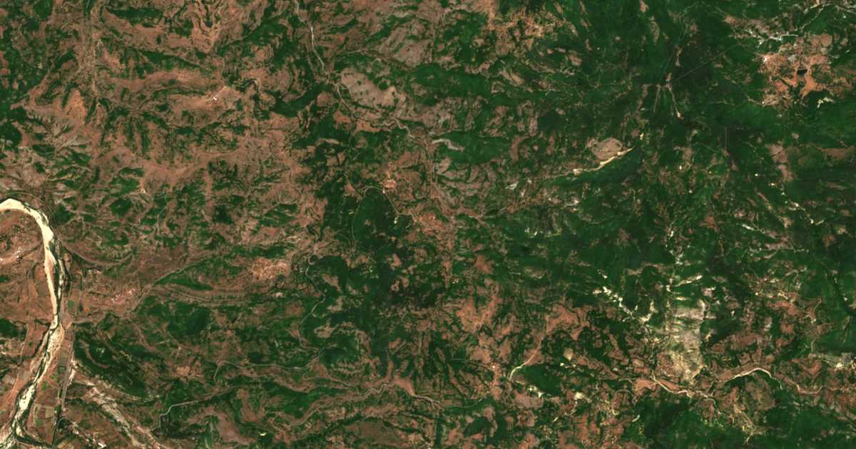 Carte satellite de Metlichka
