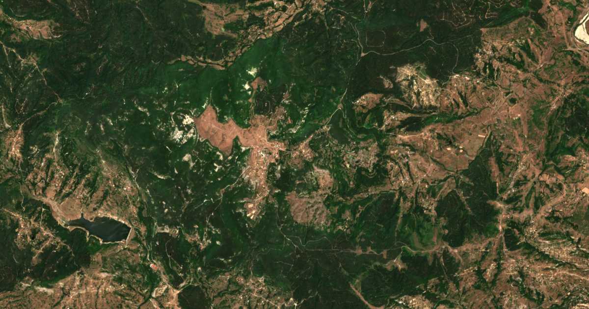 Carte satellite de Stomantsi