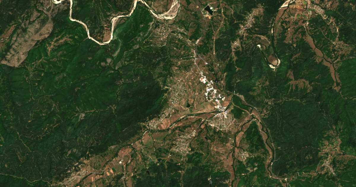 Carte satellite de Zavoya