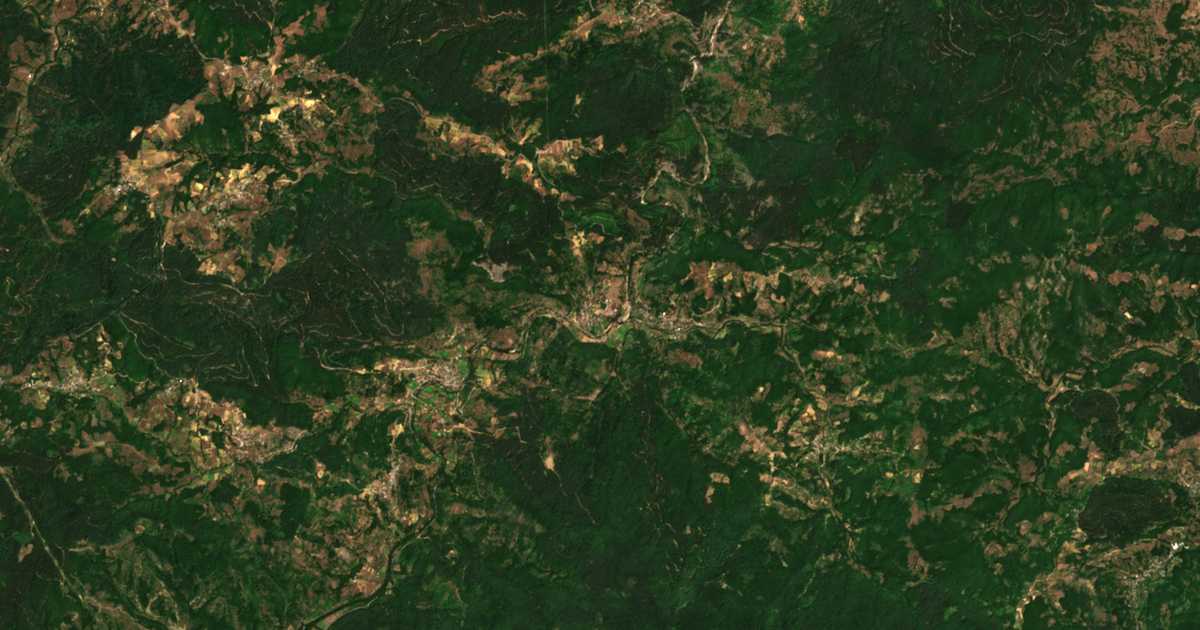 Carte satellite de Buk