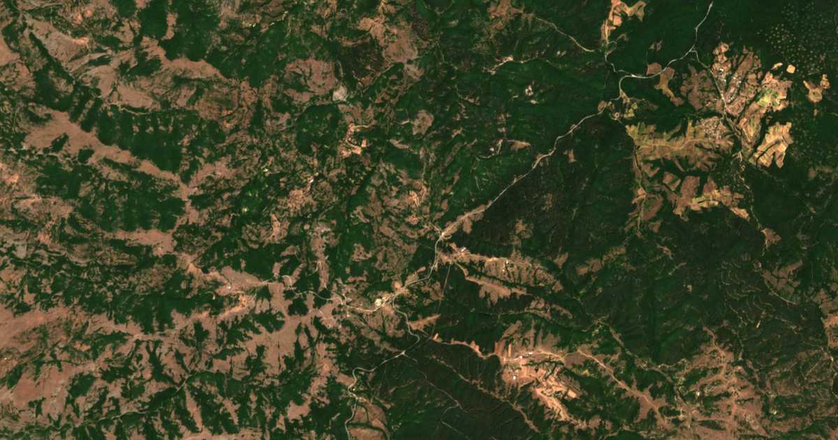 Carte satellite de Chal
