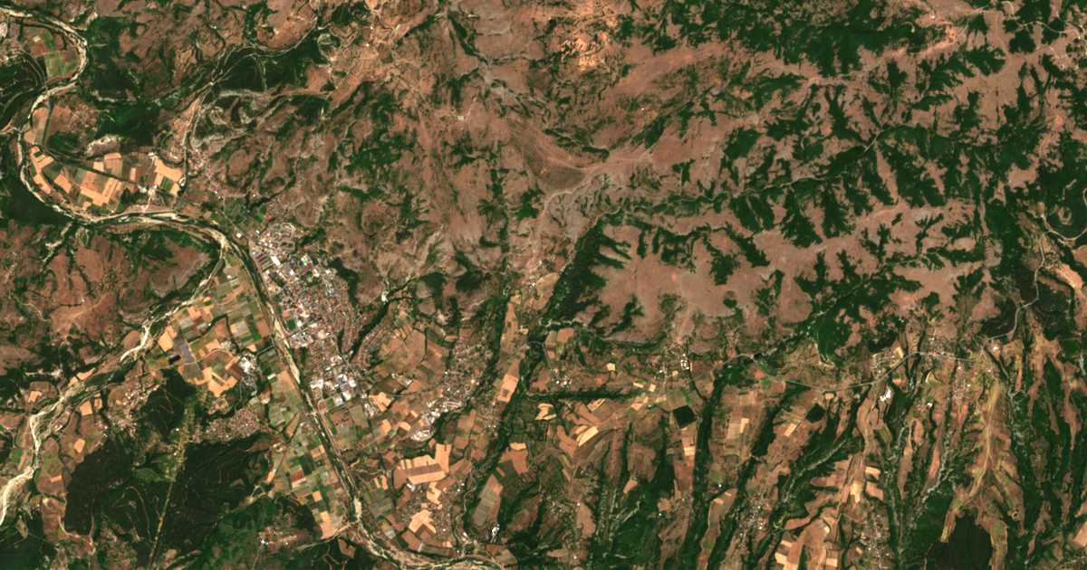 Carte satellite de Kamenka