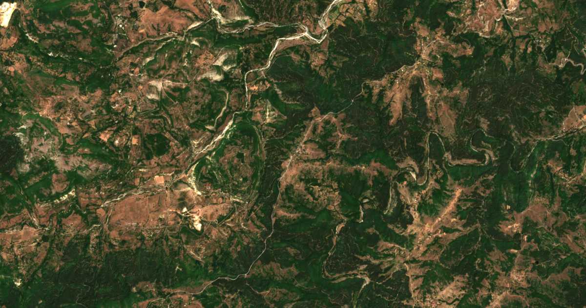 Carte satellite de Kandilka