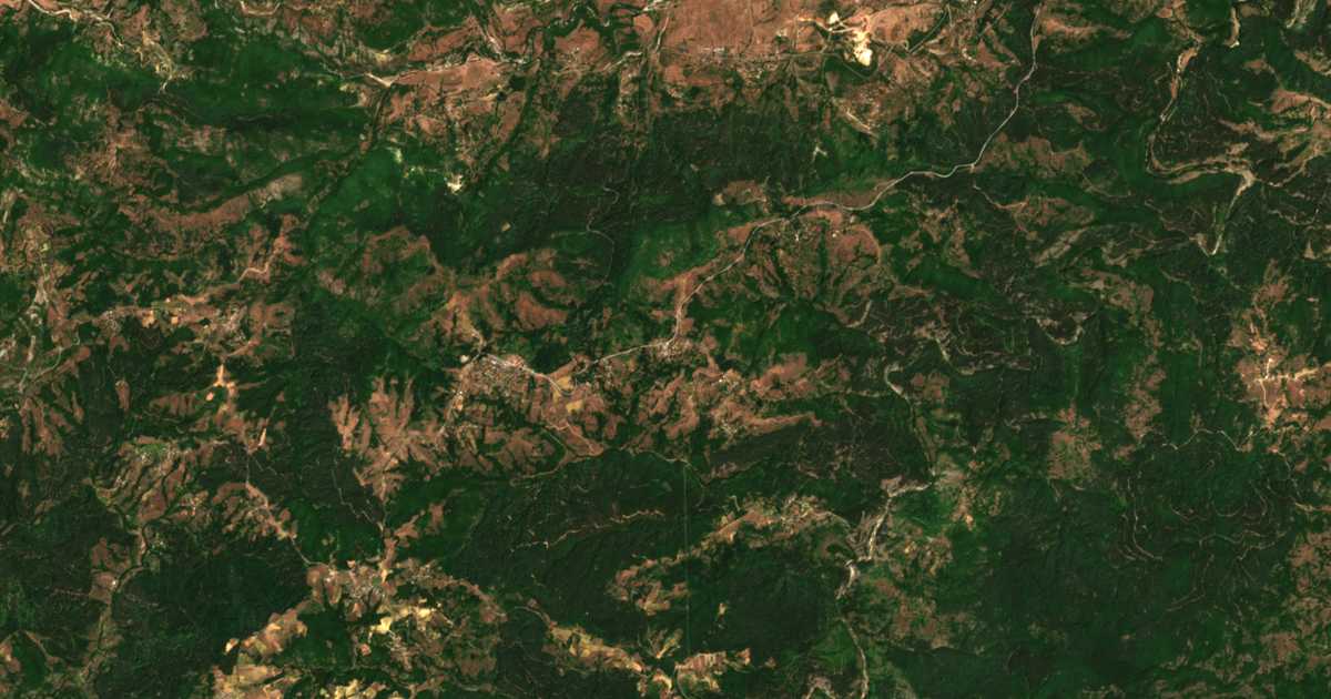 Carte satellite de Leshtarka