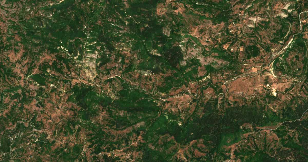 Carte satellite de Ribino