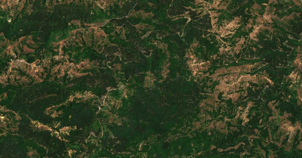 Carte satellite de Ruchey