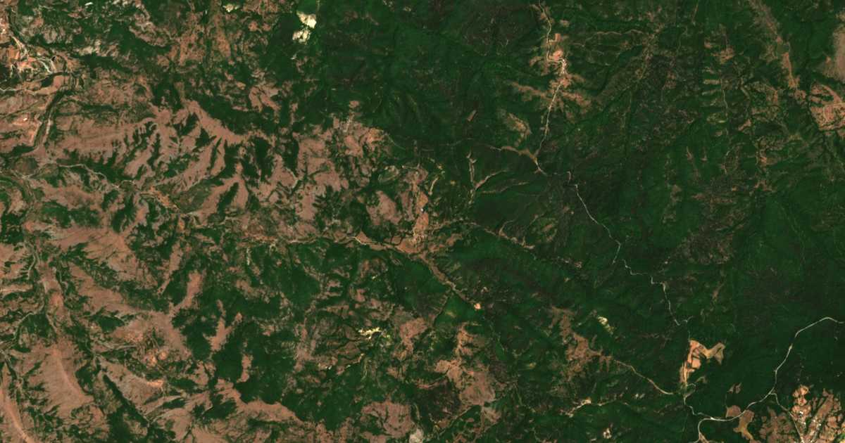 Carte satellite de Sbor