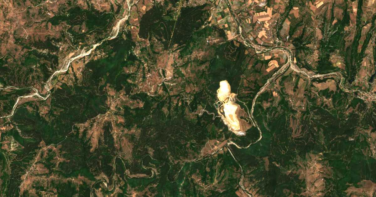 Carte satellite de Skalak