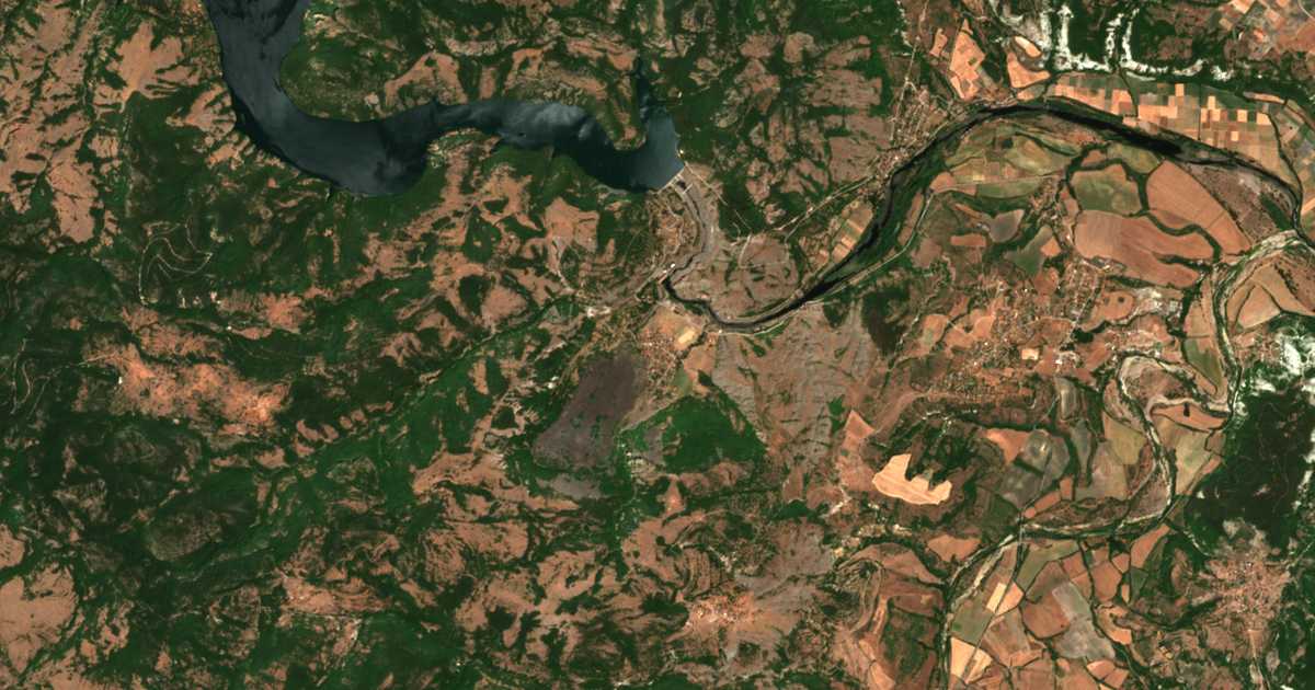 Carte satellite de centrale hydroélectrique de Studen Kladenets