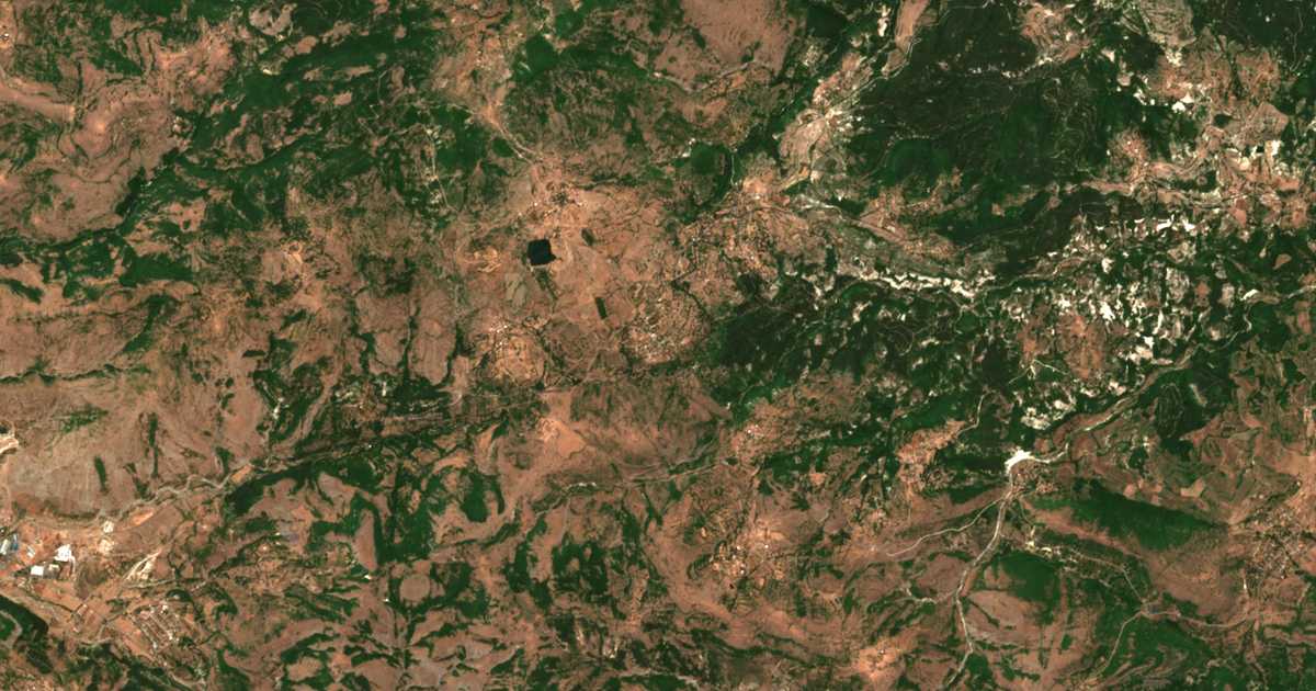 Carte satellite de Chobanka