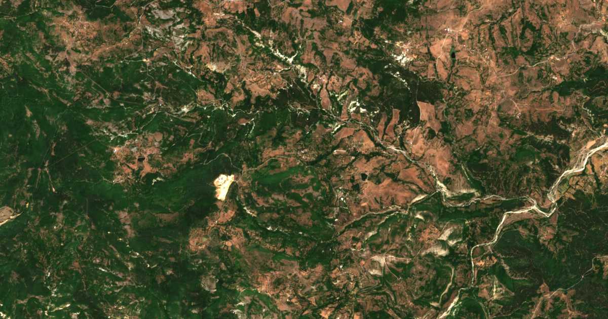 Carte satellite de Konche
