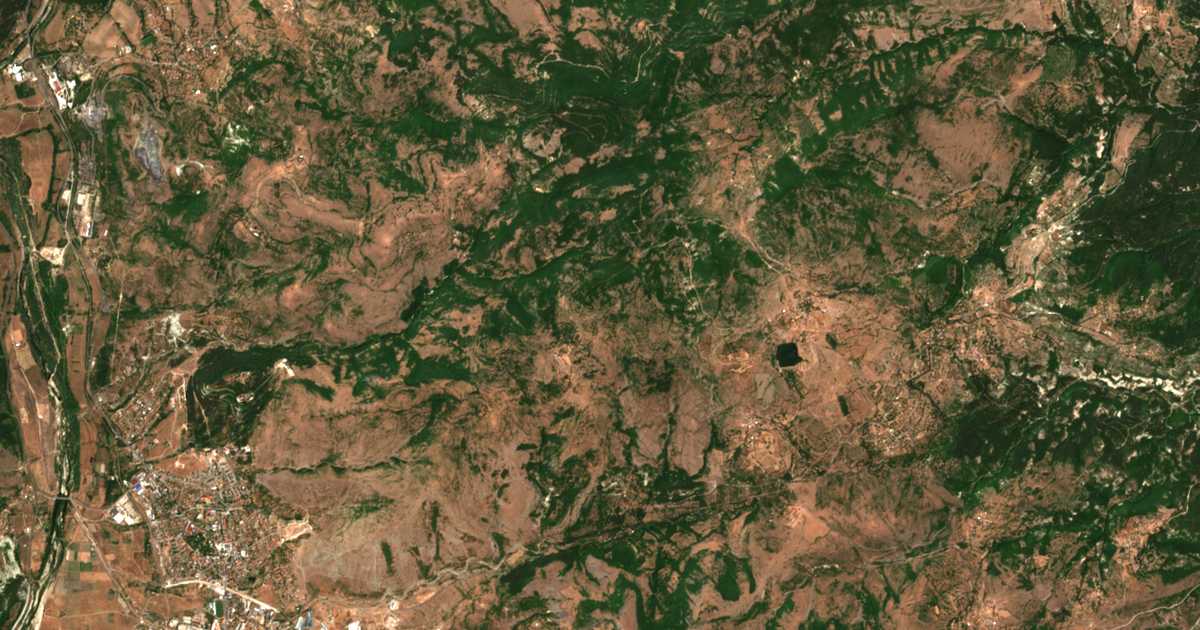 Carte satellite de Manchevo