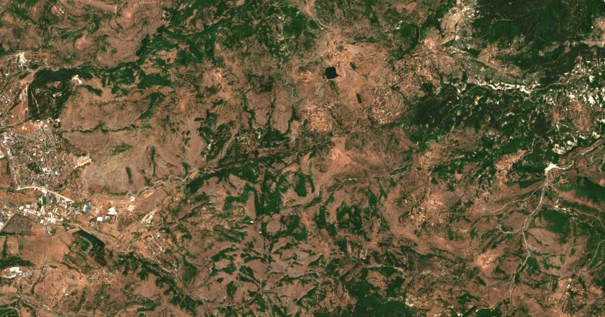 Carte satellite de Pleshintsi