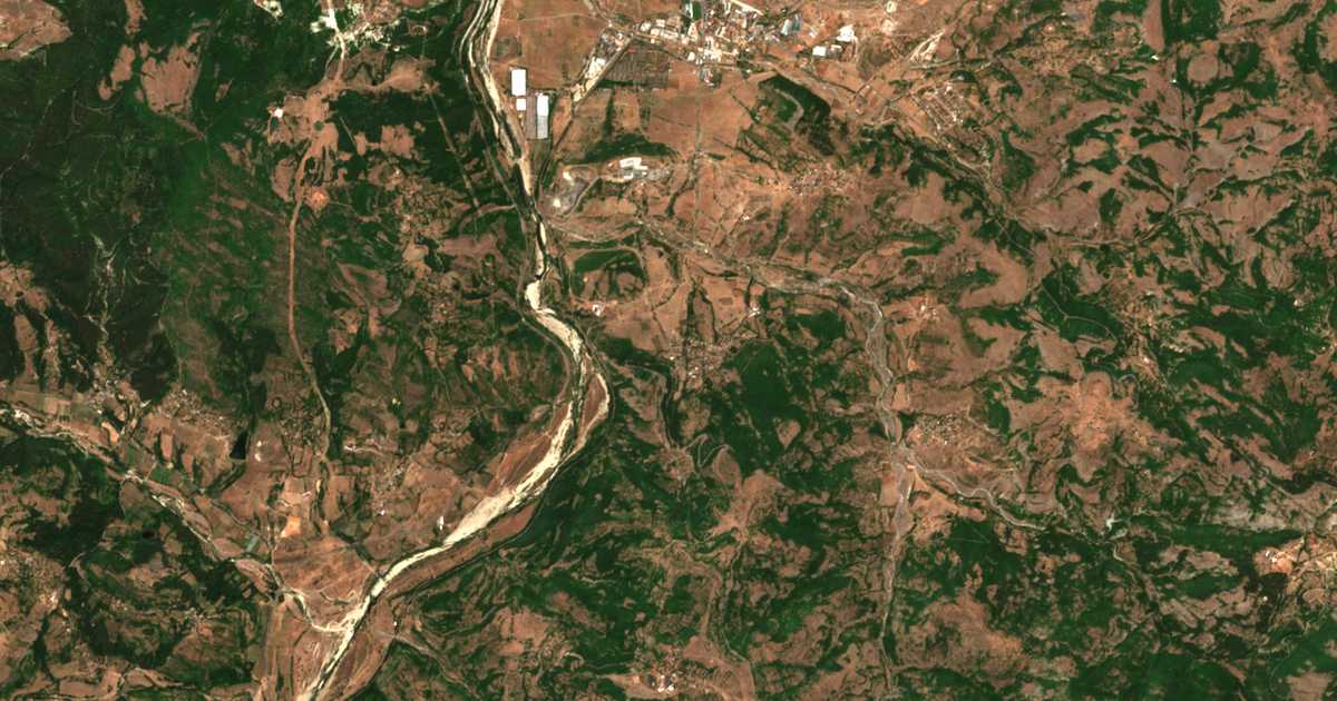 Carte satellite de Progres