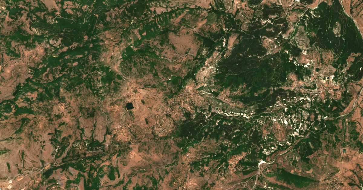 Carte satellite de Raven