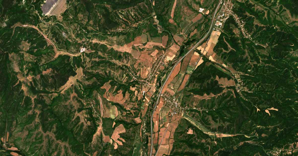 Carte satellite de Blažievo