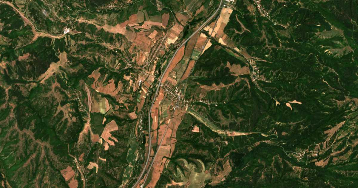 Carte satellite de Usoyka