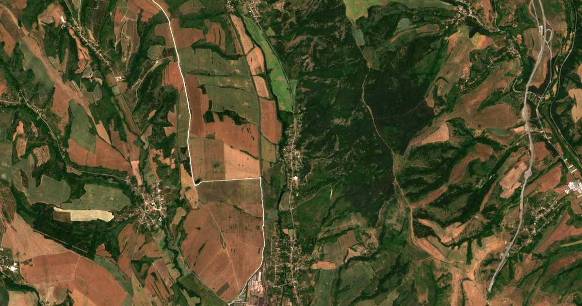 Carte satellite de Malo Selo