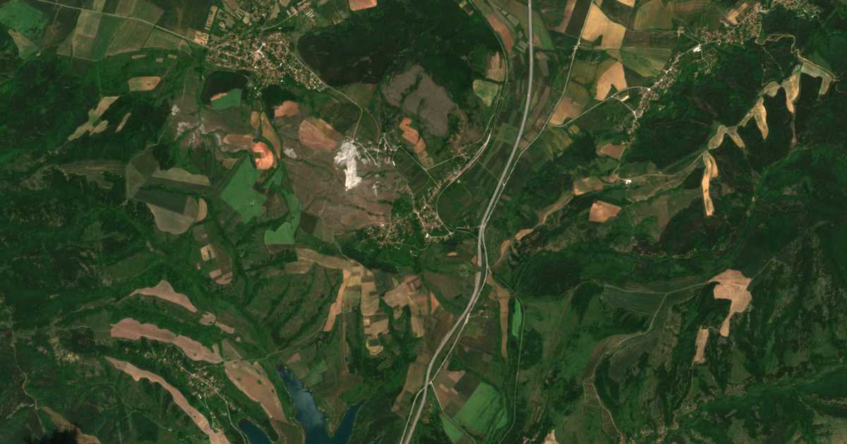Carte satellite de Deljan