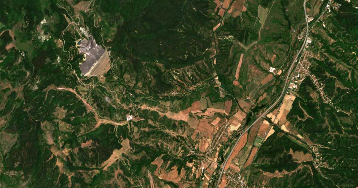 Carte satellite de Gramade