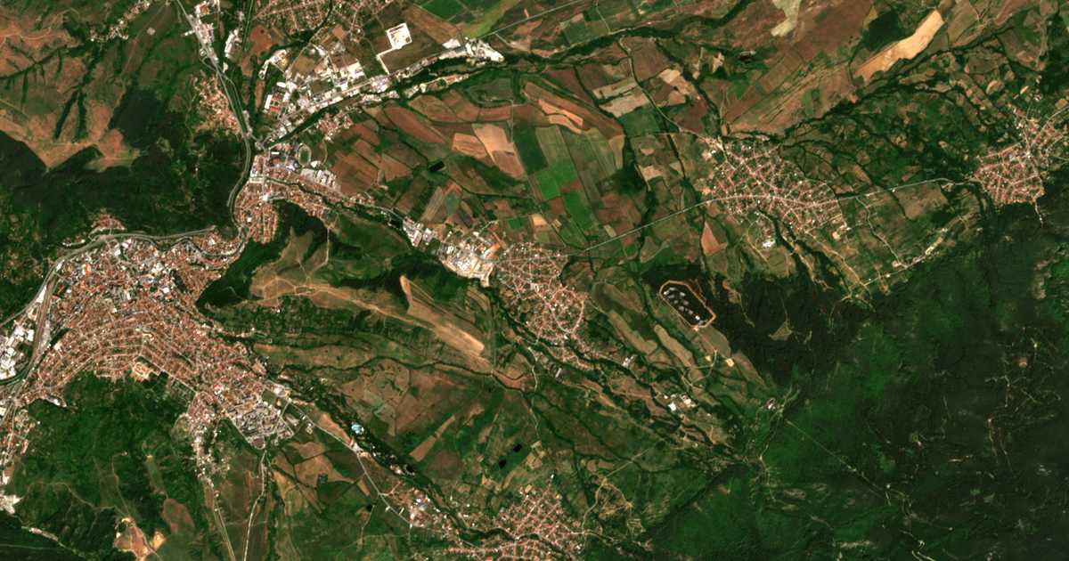 Carte satellite de Samoranovo