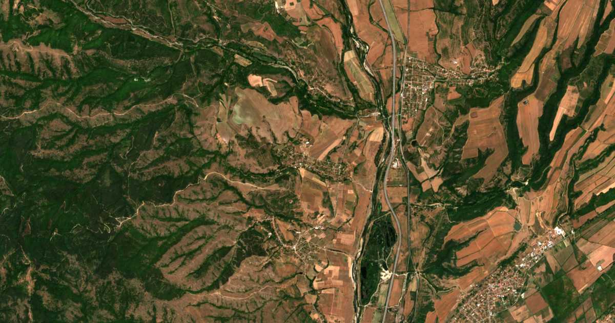 Carte satellite de Borovets