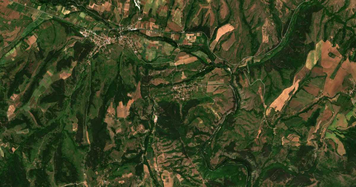 Carte satellite de Chetirtsi