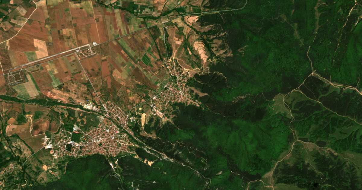 Carte satellite de Saparevo