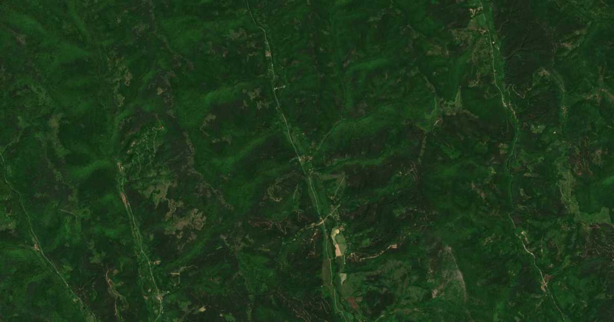 Carte satellite de Kosovo