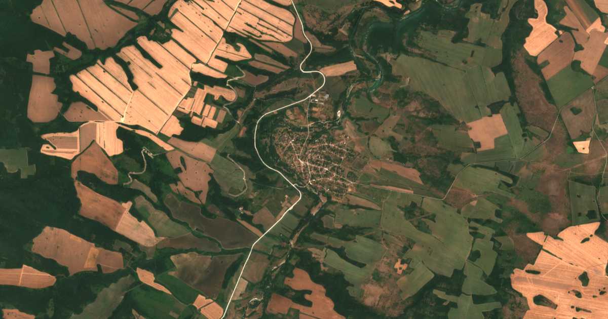 Carte satellite de Aglen
