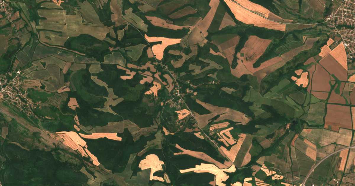 Carte satellite de Daben