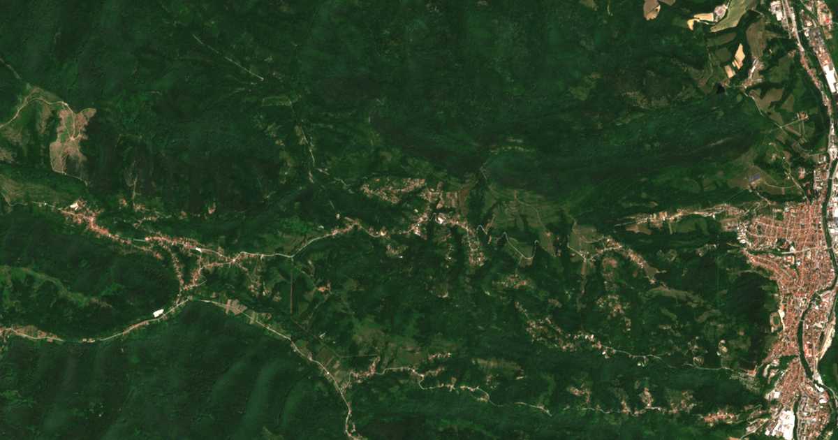 Carte satellite de Balabansko