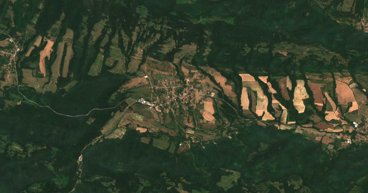 Carte satellite de Borima