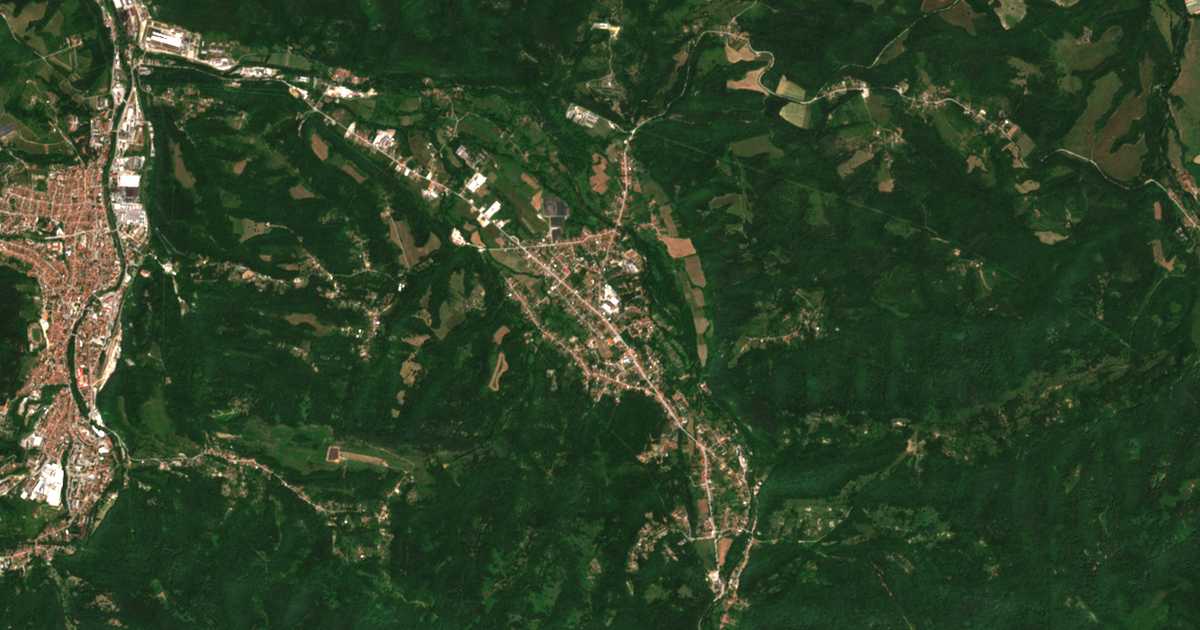 Carte satellite de Orešak