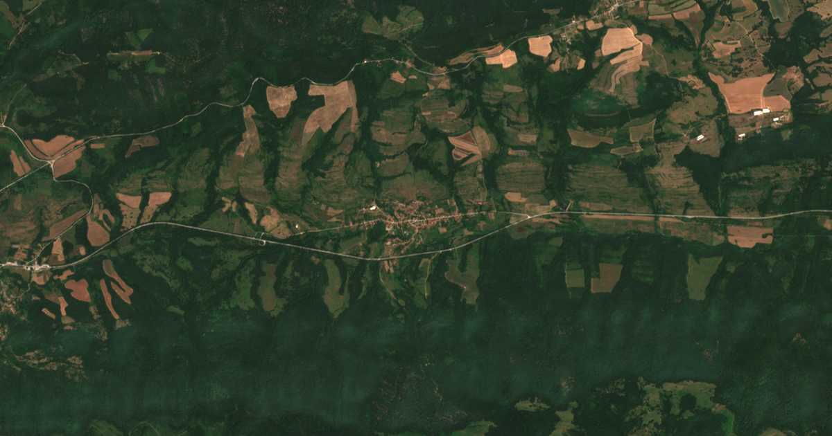 Carte satellite de Golec